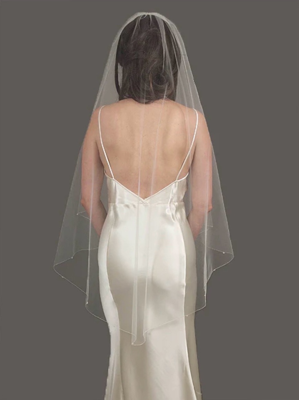 Silver Moon Allie Veil! Classic Ivory Bridal Veil - Single Tier Wedding Veil